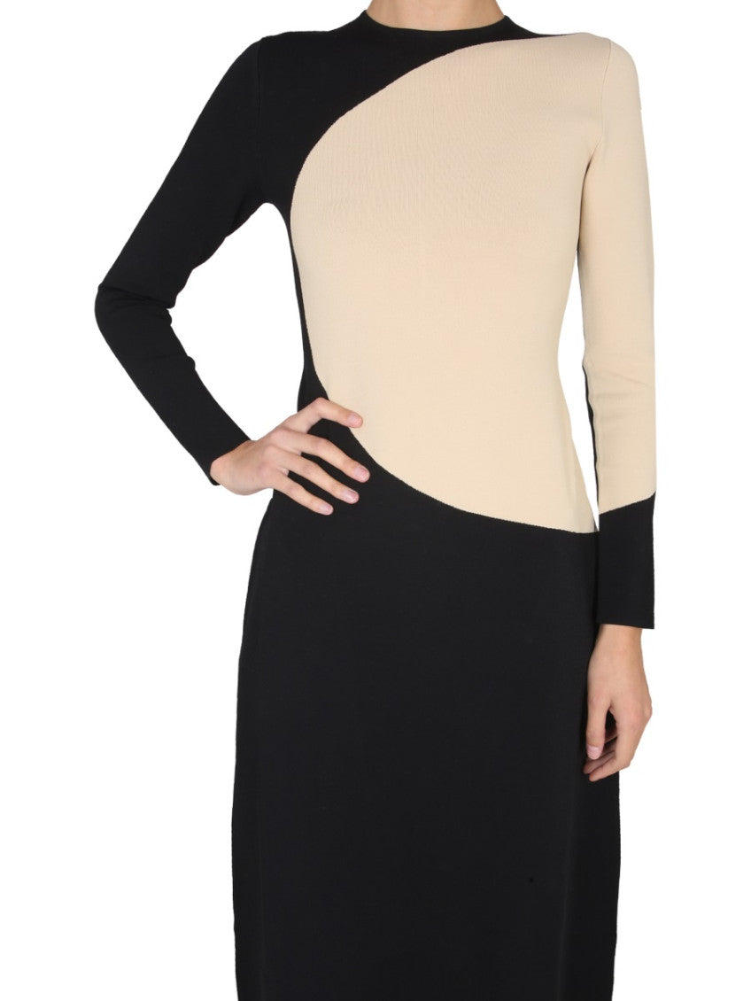 Multicolor Round Neck Midi Dress 4