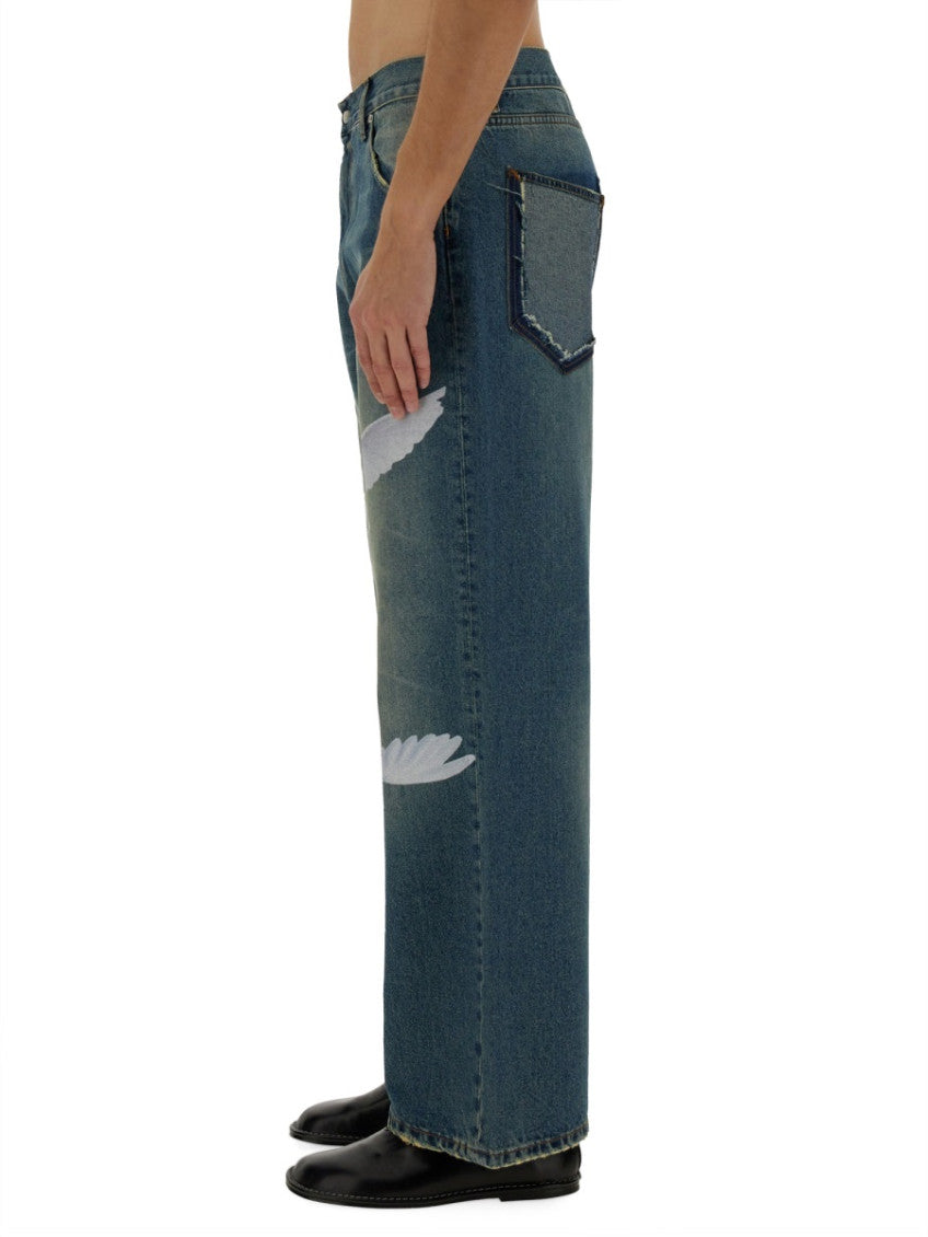 Blue Mid Rise Jeans 3