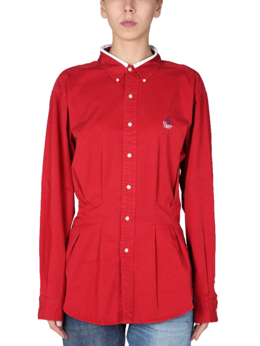 Red Oversized Logo Shirt 1