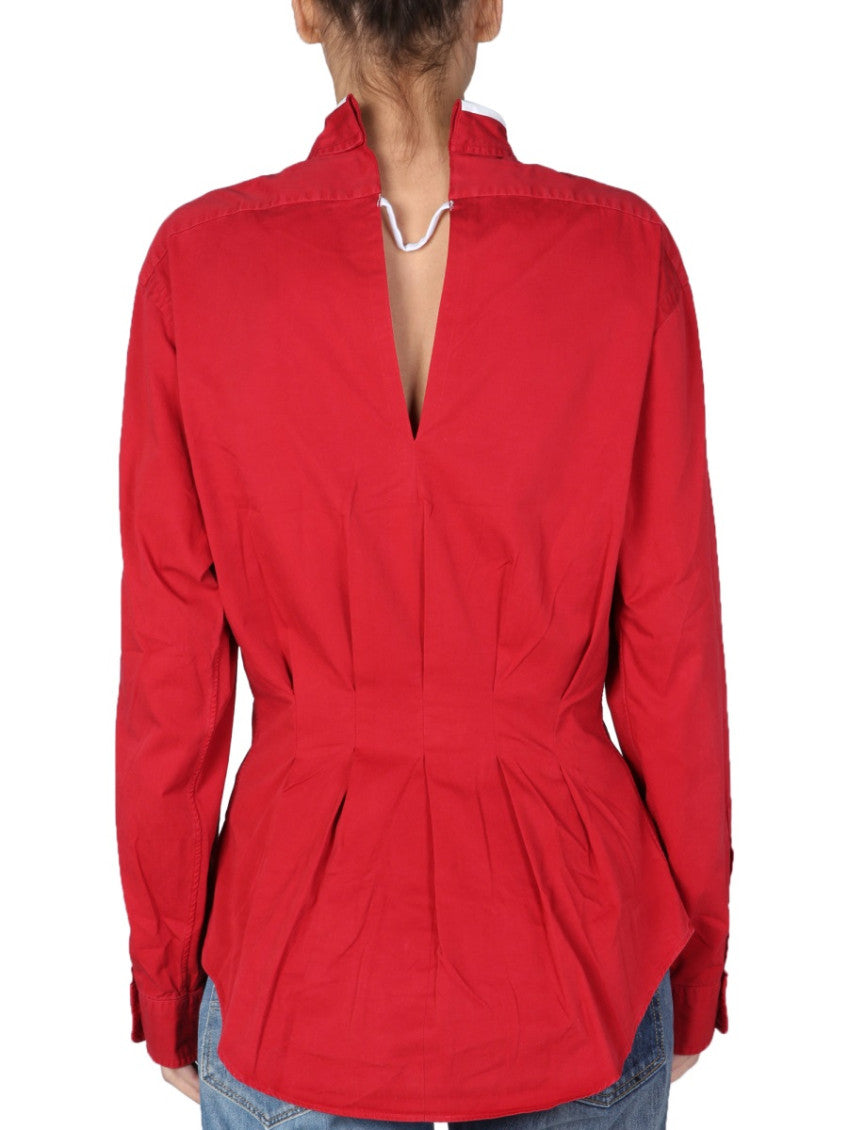 Red Oversized Logo Shirt 2