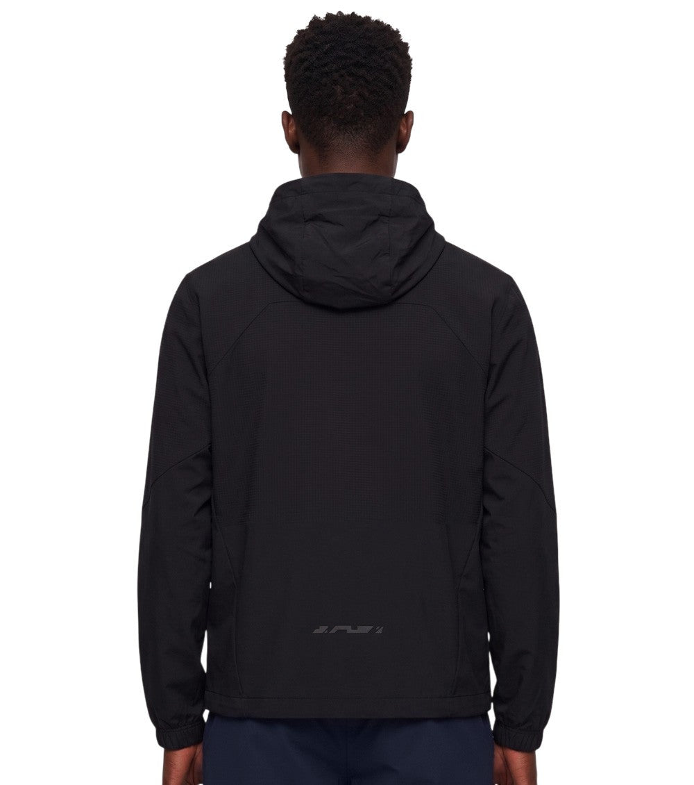 Black Solid Hood Sweatshirt 2