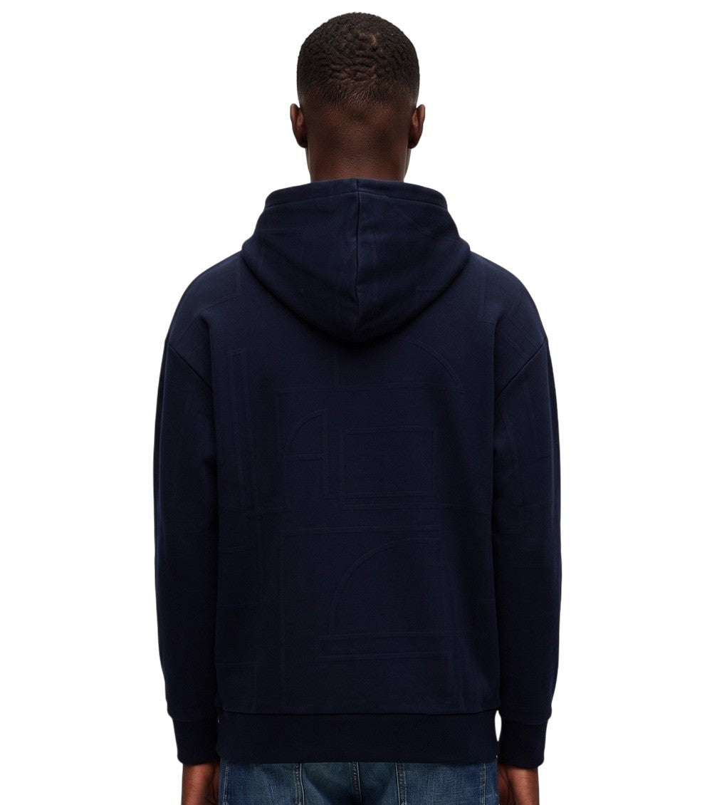 Blue Logo Hood Sweatshirt 2