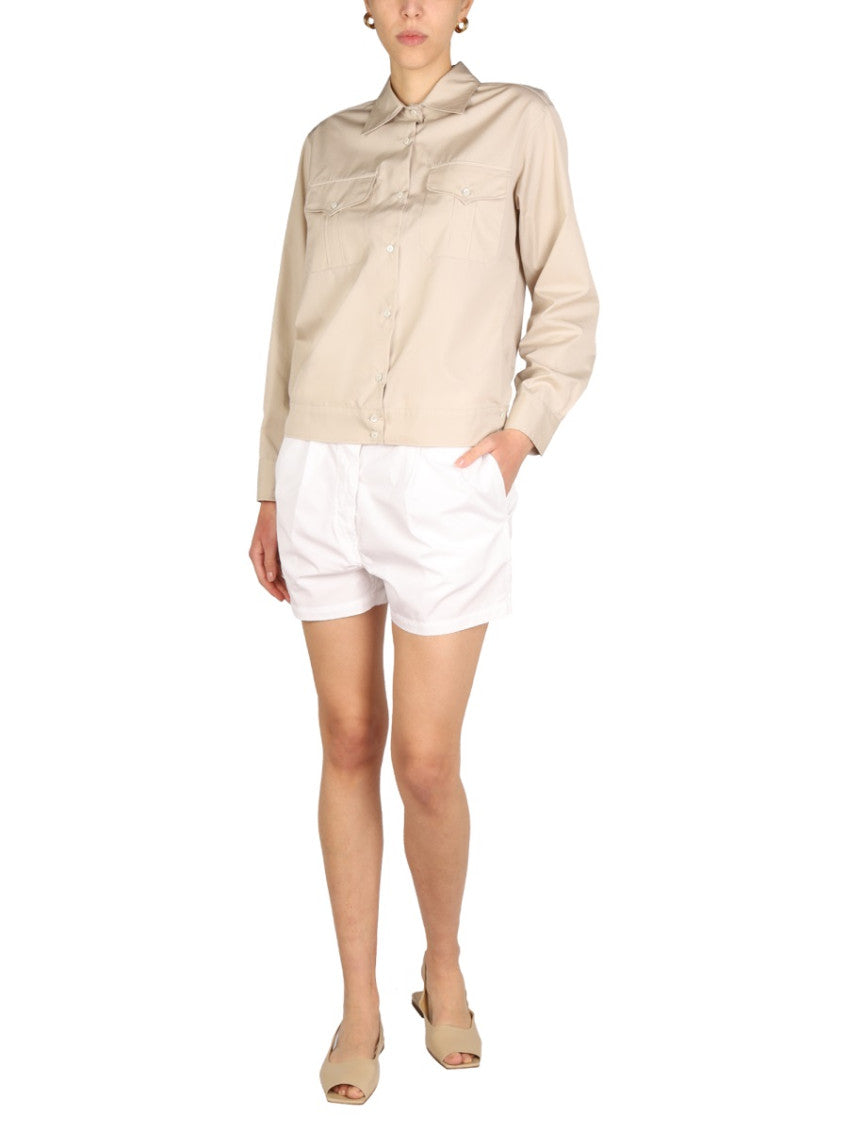 Beige Regular Solid Shirt 4