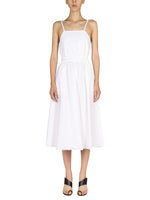 White Square Neck Midi Dress 1