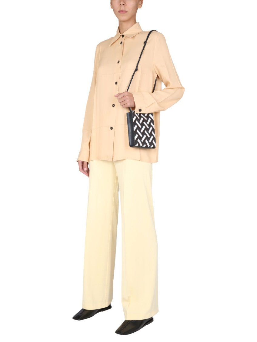 Beige Boxy Solid Shirt 4