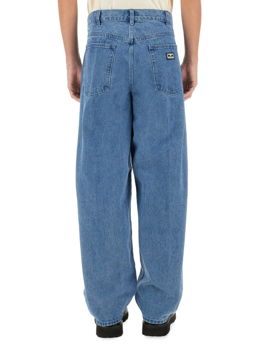 Blue High Rise Jeans 4