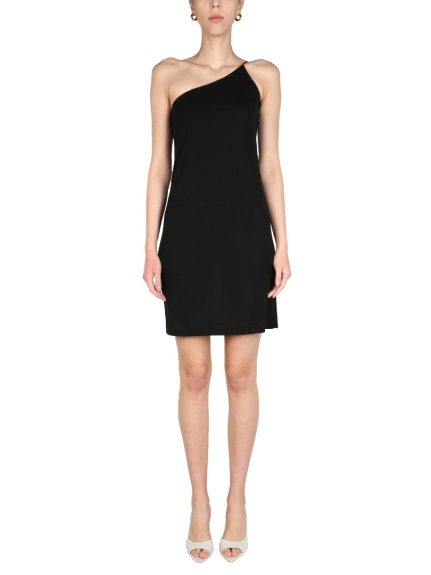 Black One Shoulder Mini Dress 1