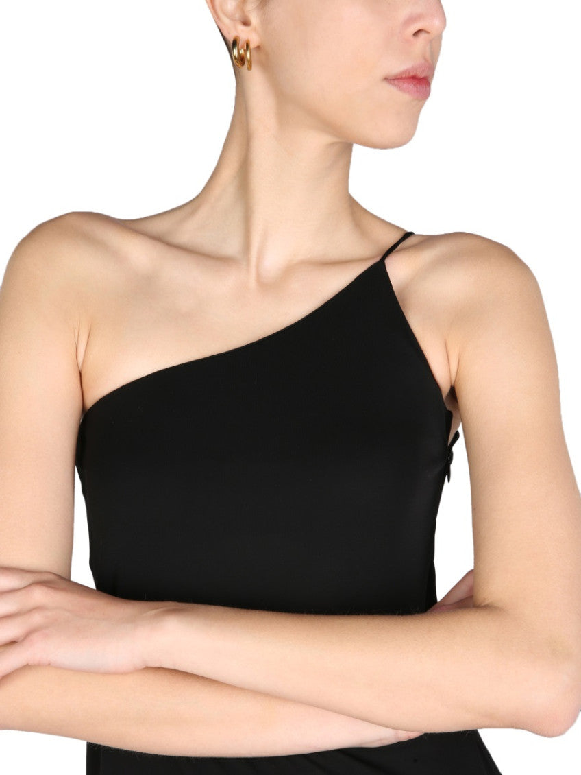 Black One Shoulder Mini Dress 4