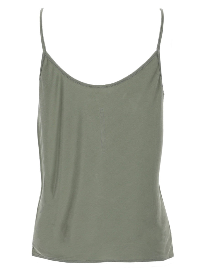 Grey Solid V Neck Top 2