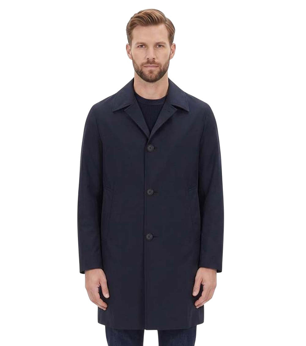 Dark Blue Trench Coat 1
