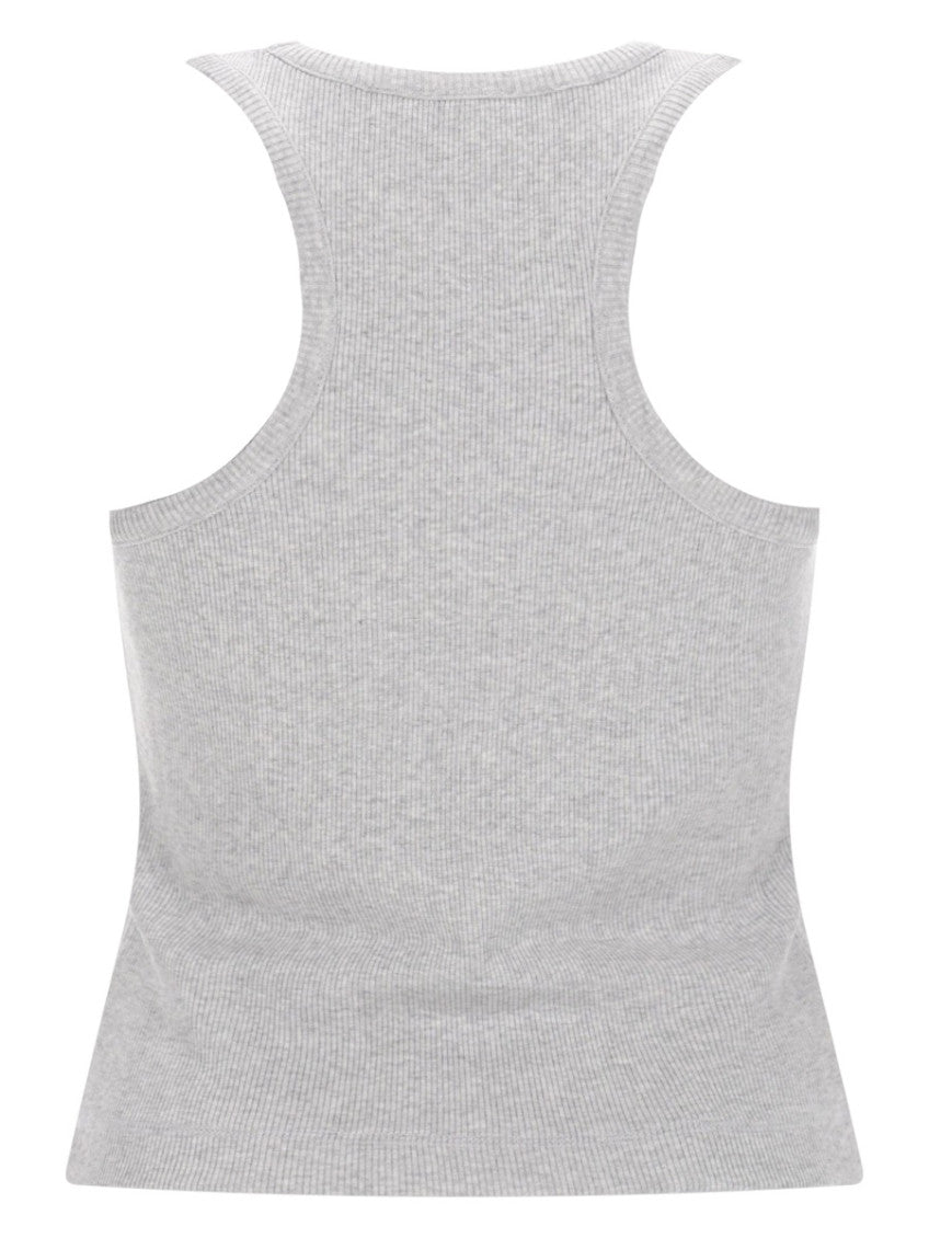 Grey Logo Crew Neck Top 2