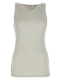 Beige Knitted Round Neck Top 1