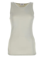 Beige Knitted Round Neck Top 1