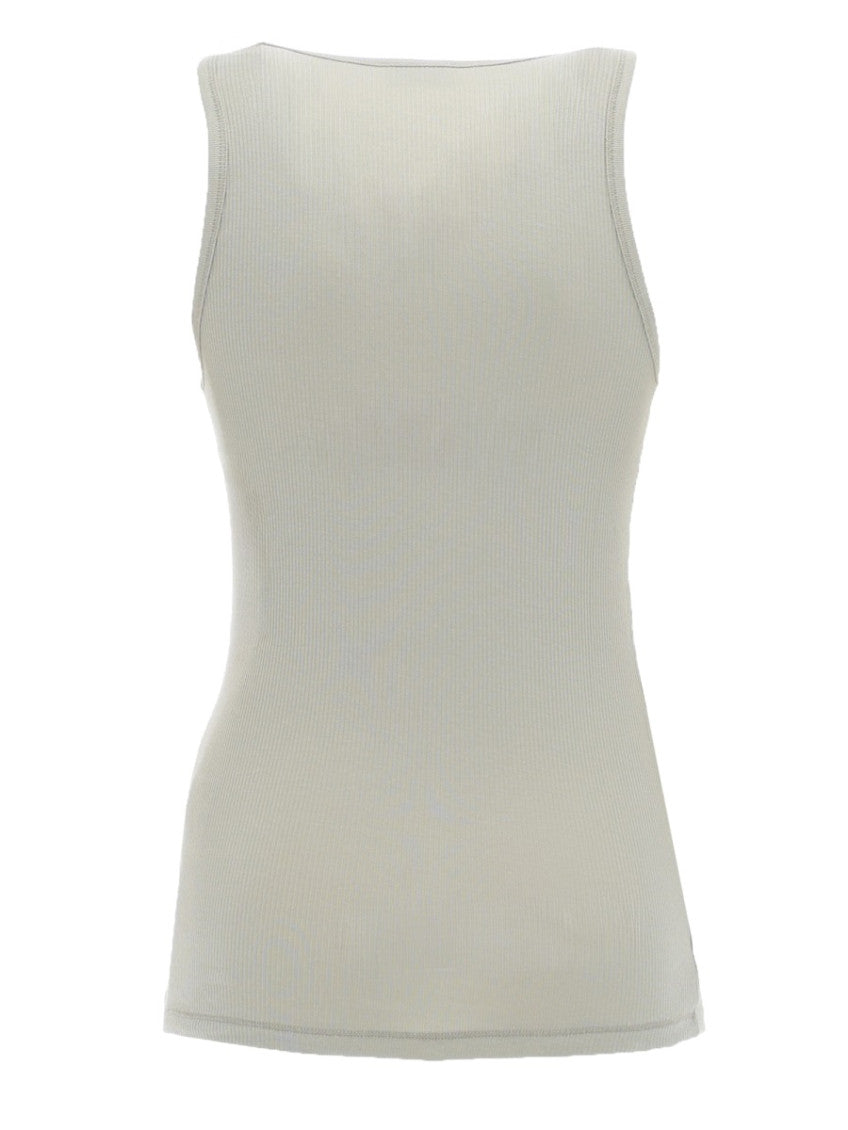 Beige Knitted Round Neck Top 2