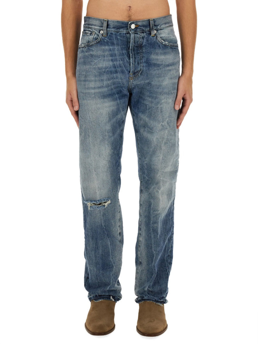 Blue Mid Rise Jeans 1