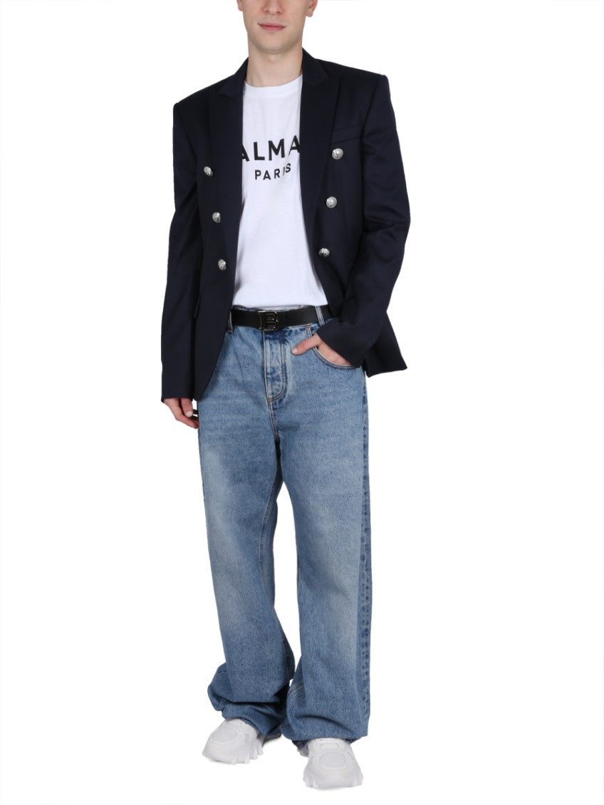 Blue Mid Rise Jeans 2