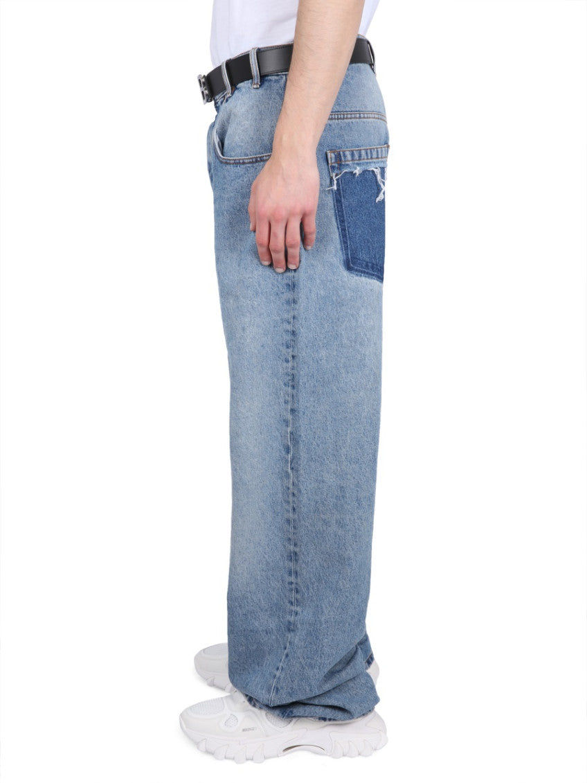 Blue Mid Rise Jeans 3