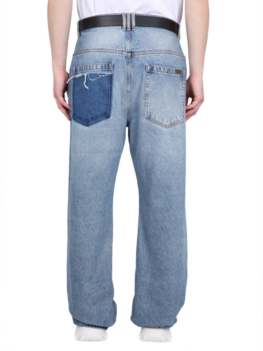 Blue Mid Rise Jeans 4