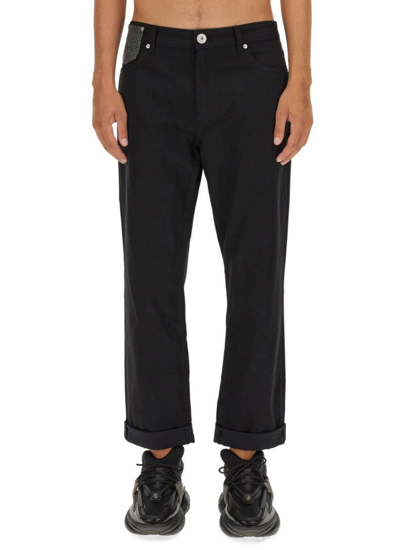 Black Mid Rise Jeans 1
