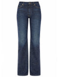 Blue Flared High Rise Jeans 1
