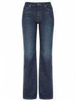Blue Flared High Rise Jeans 1