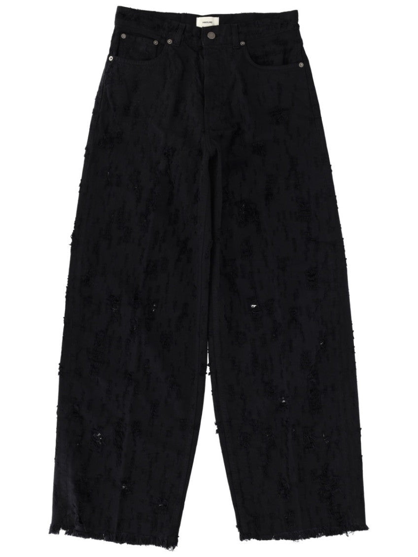 Black Relaxed High Rise Jeans 1