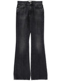 Black Flared Mid Rise Jeans 1