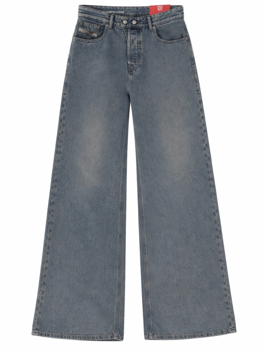Grey Relaxed High Rise Jeans 1