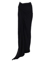 Black Solid Maxi Skirt 1