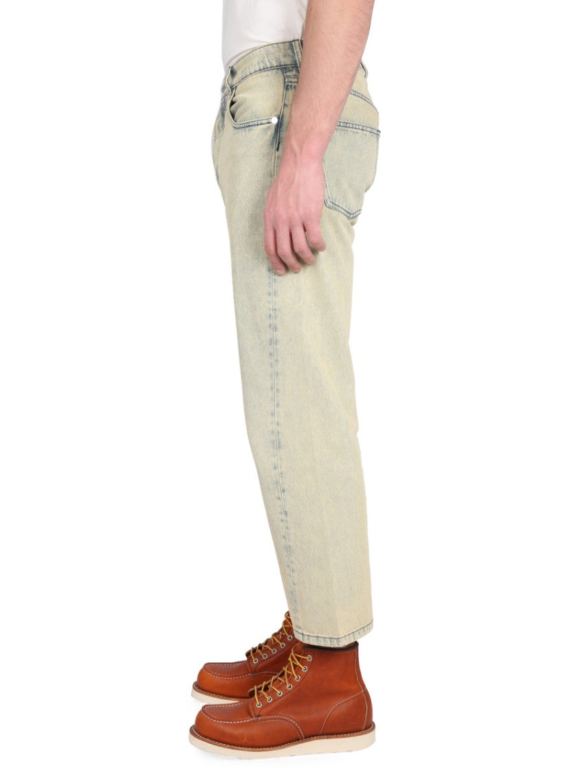 Yellow High Rise Jeans 3