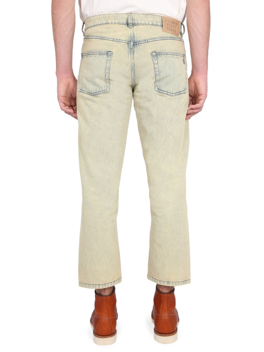 Yellow High Rise Jeans 4