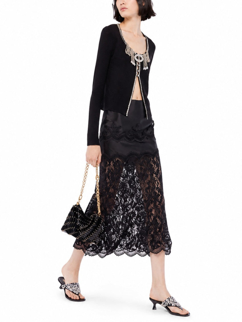 Black Lace Maxi Skirt 2