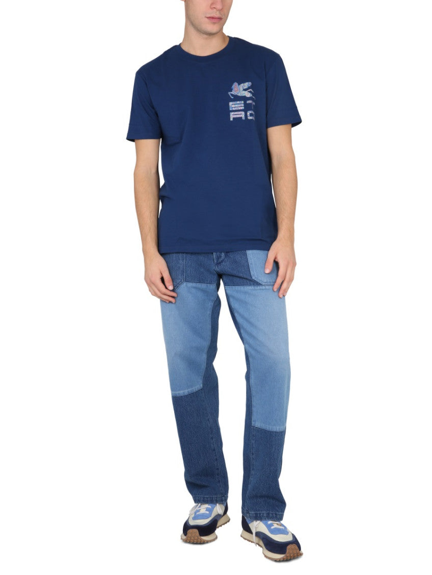 Blue Mid Rise Jeans 2