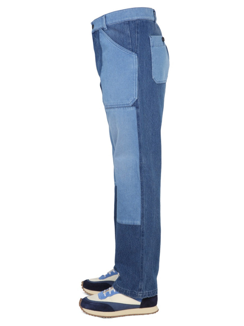 Blue Mid Rise Jeans 3