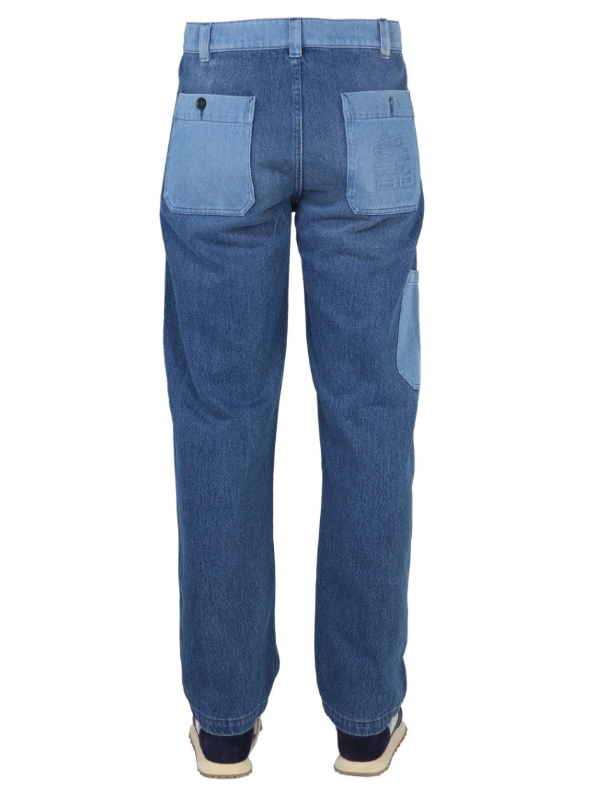 Blue Mid Rise Jeans 4