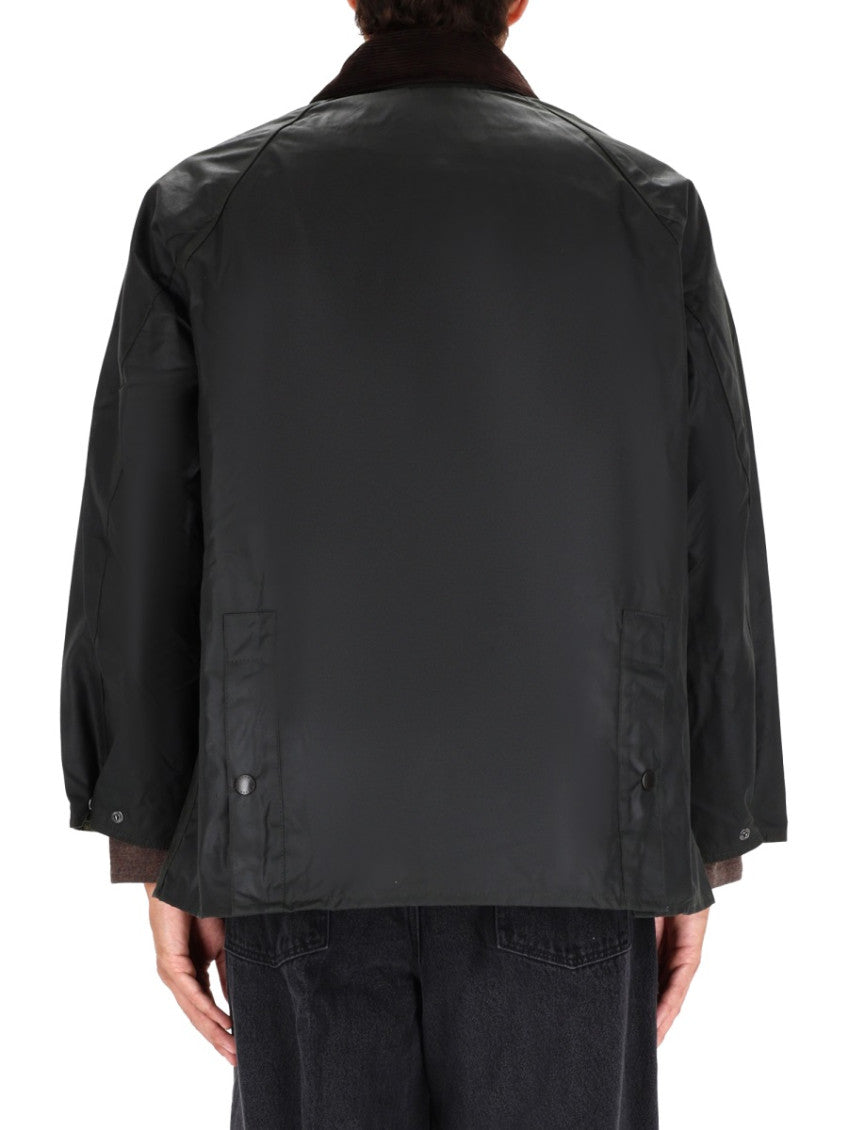 Black Solid Shirt Collar Jacket 4
