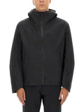 Black Solid Hood Jacket 1
