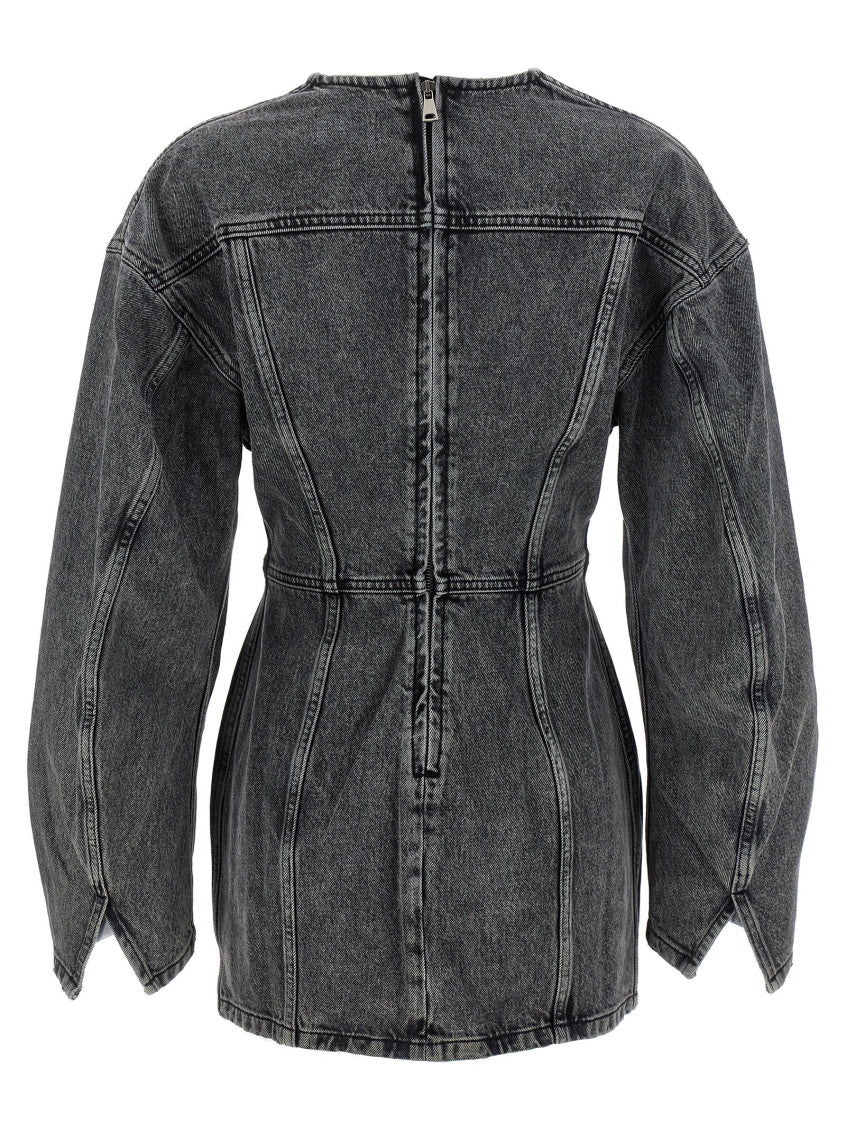 Grey Denim dress 2