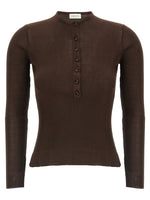 Brown '20' Silk sweater 1