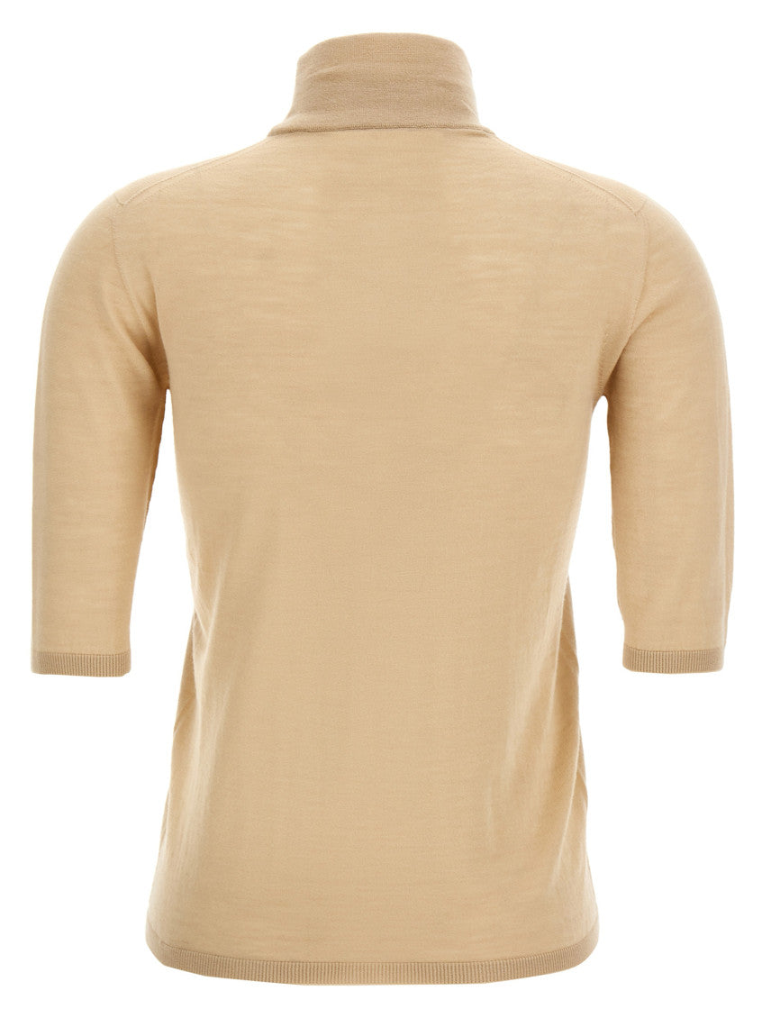 Beige 'Cecina' turtleneck sweater 2