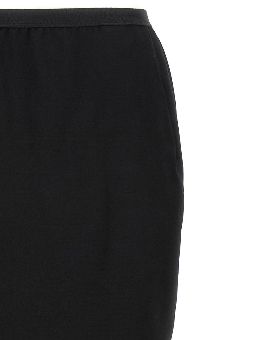Black 'Soft Pillar Long' skirt 3