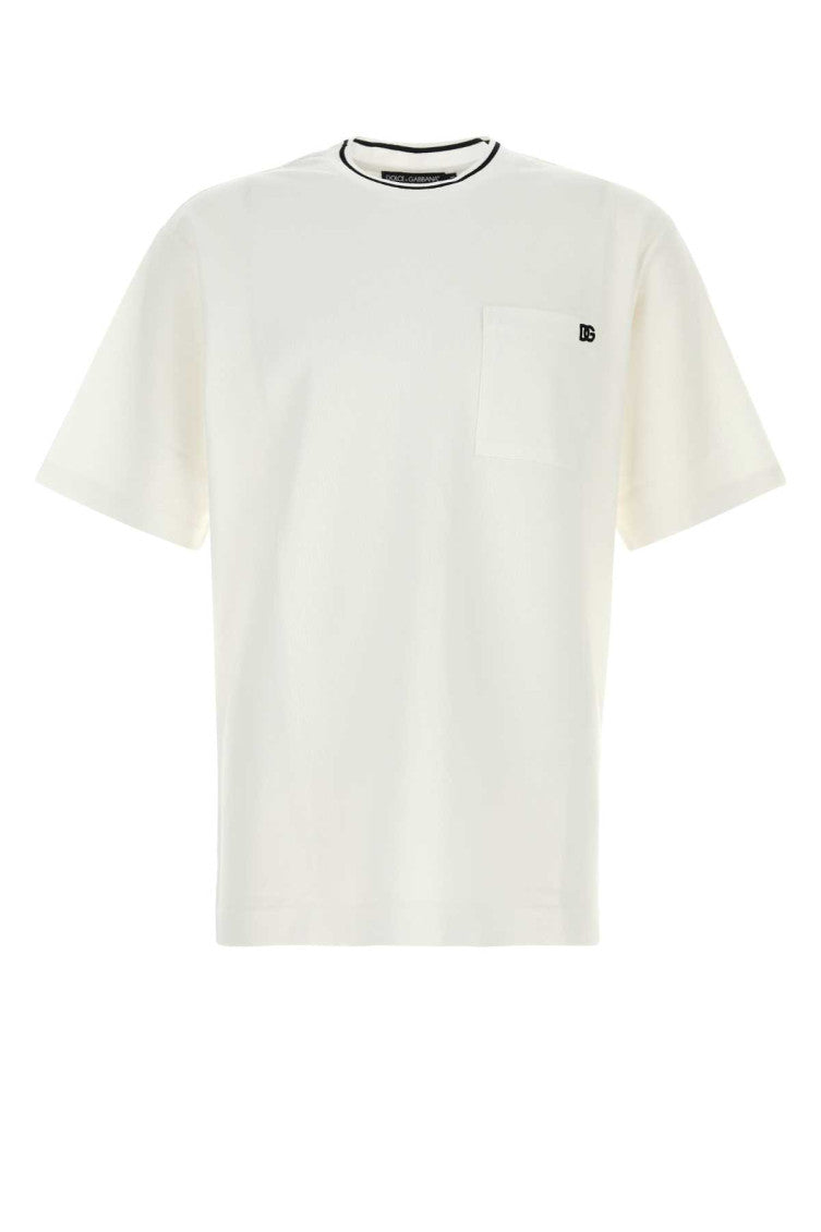 White piquet t-shirt  1
