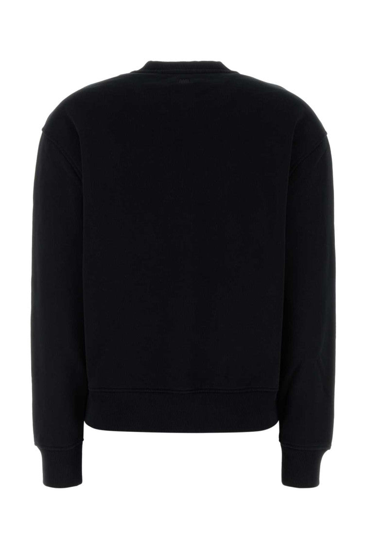 Black Cotton Ami De Coeur Sweatshirt 2