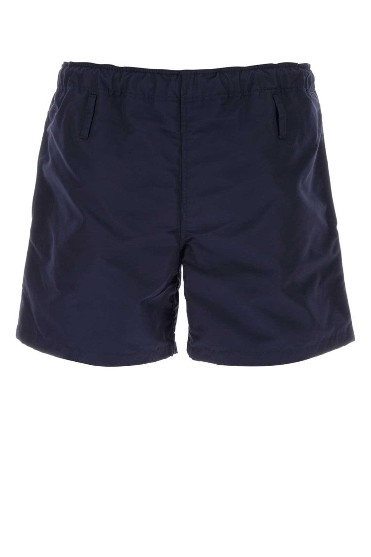Navy blue nylon swimming shorts  1