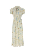 White Long Crêpe De Chine Dress 1