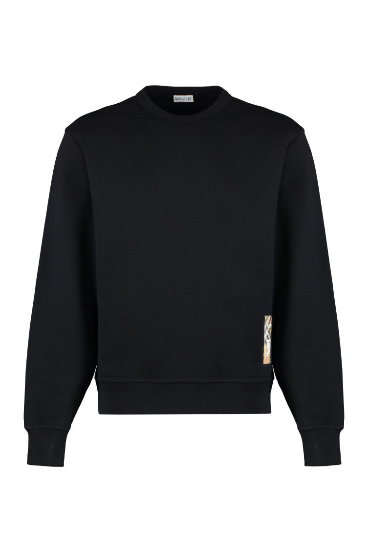 Black Crew Neck Sweatshirts 1