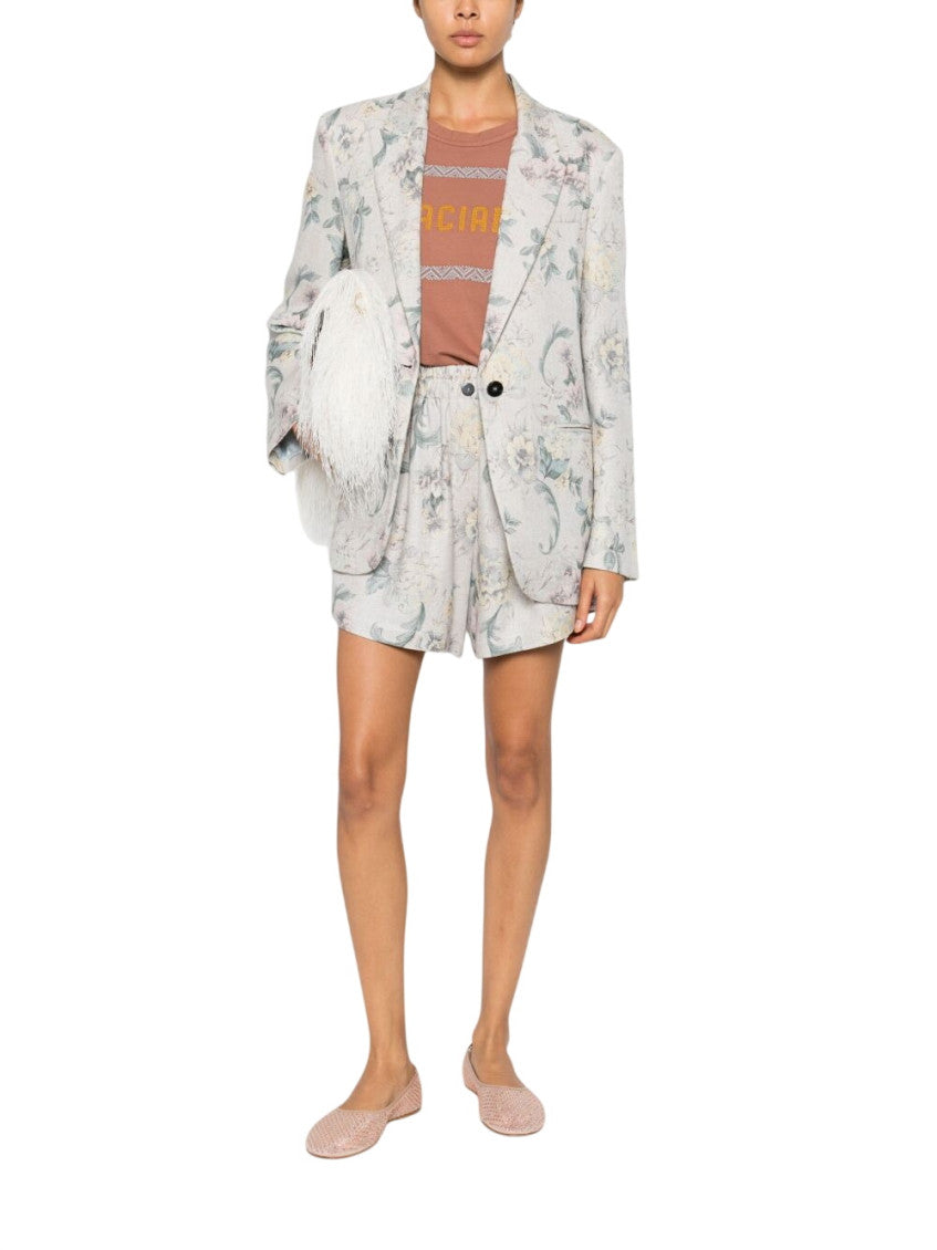 Off White Printed Blazer 2