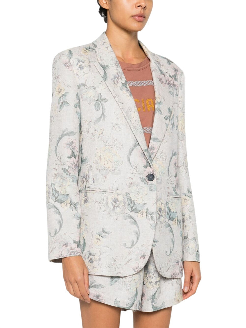 Off White Printed Blazer 4
