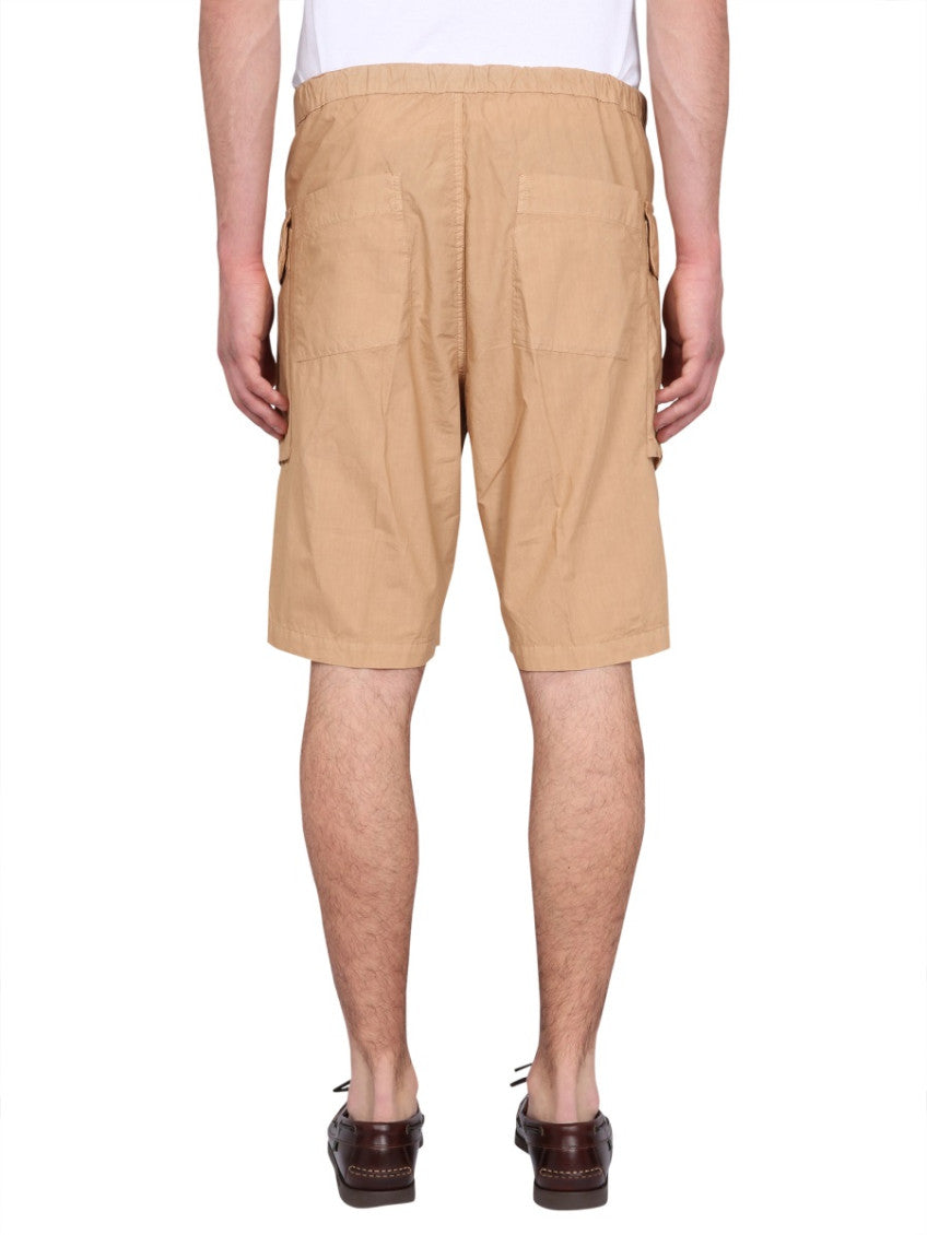 Beige Solid Shorts 2