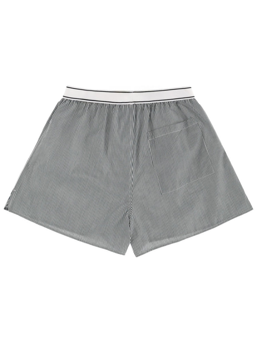 Forest Green Stripes Shorts 2